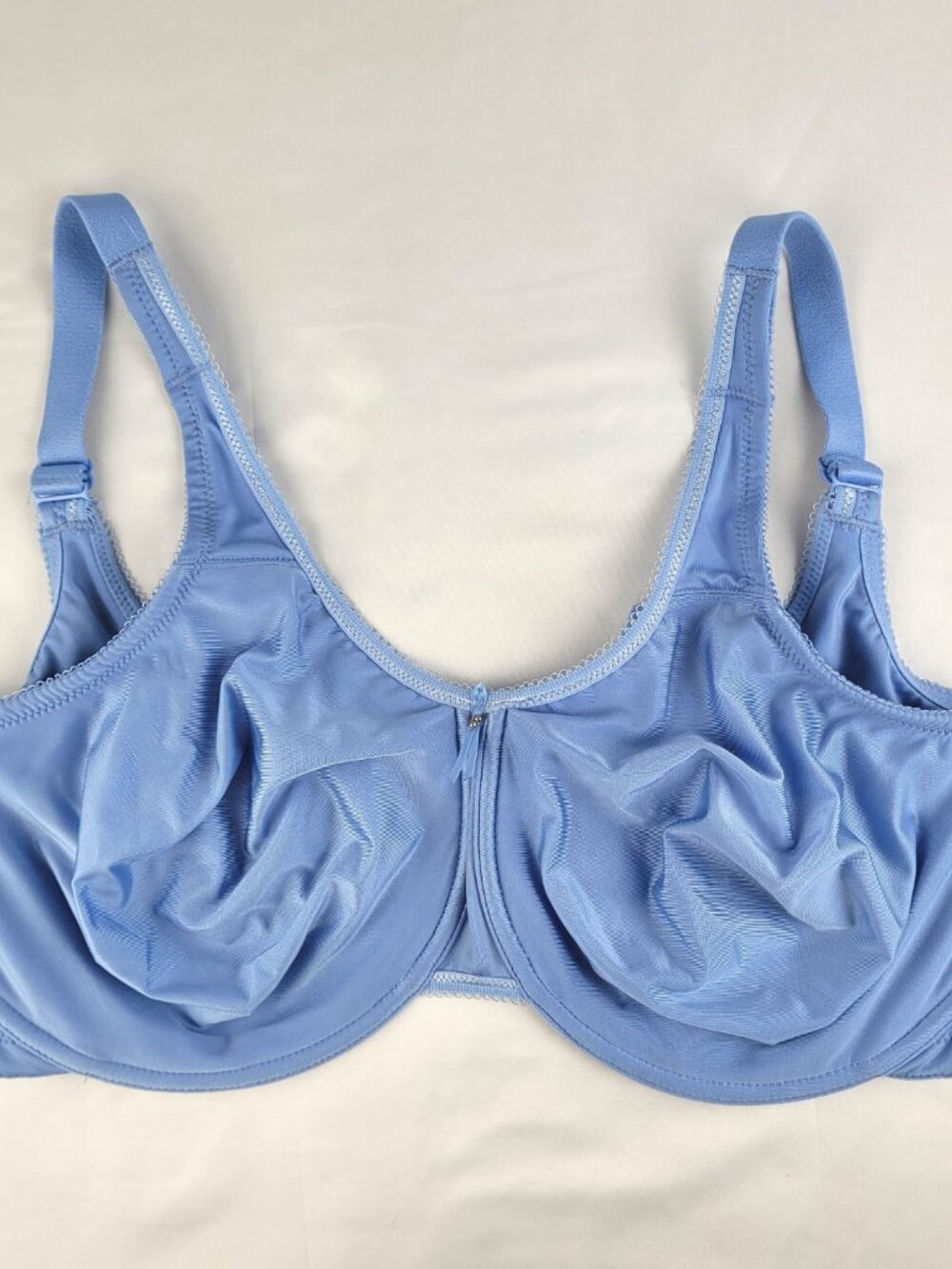 Wacoal Basic Beauty Underwire Bra Women's 38H Bel Air Blue 855192 Seamless
